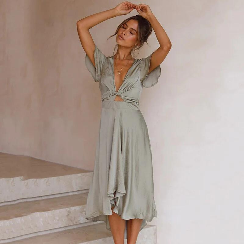 Dames Jurk Vintage Flowy