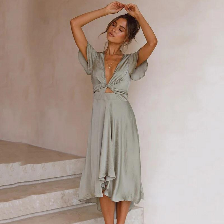 Dames Jurk Vintage Flowy