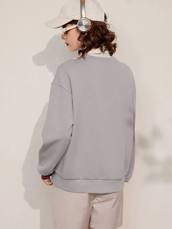 Gelaagde trui met kraag