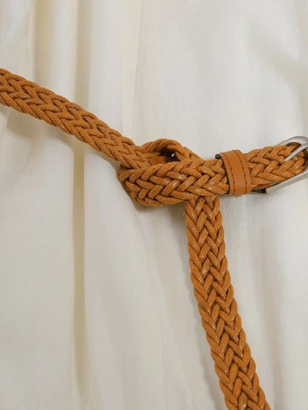 Dames Mini-jurk Boho V-hals Riem