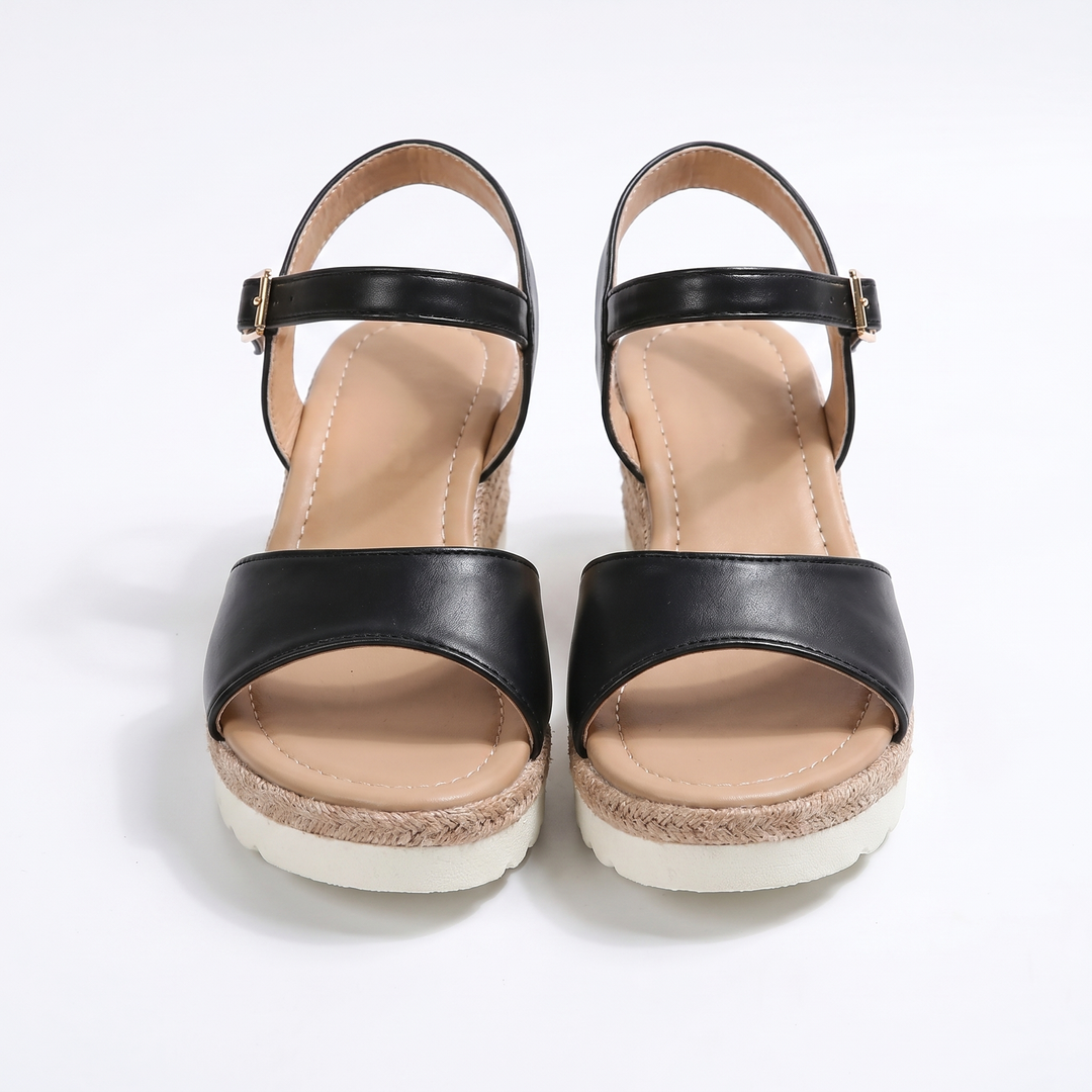 Romane Orthopedische Sleehak Sandalen - Black