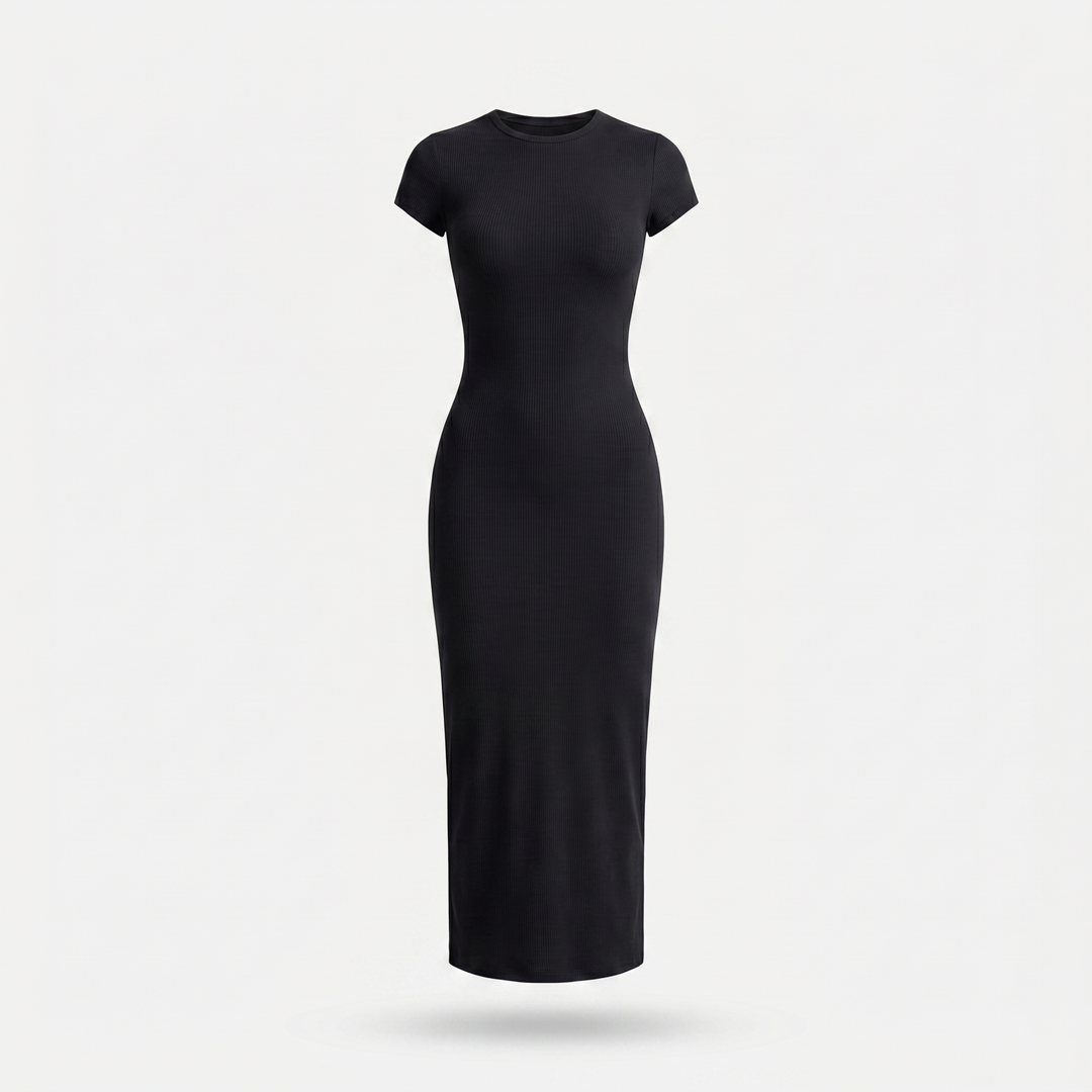 Sienna Bodycon Midi-jurk - Black