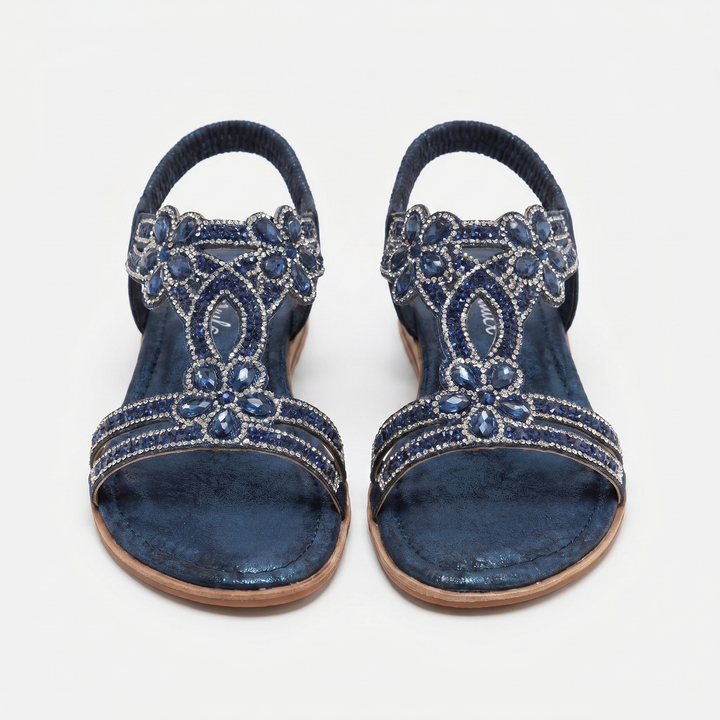 Celeste Orthopedische Sleehak Sandalen - Blue