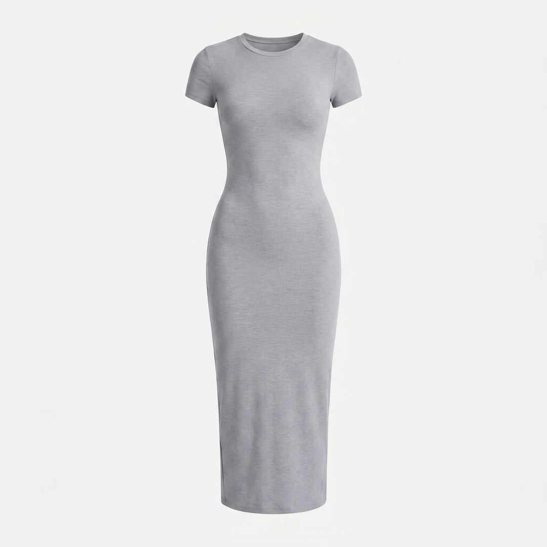 Sienna Bodycon Midi-jurk - Gray