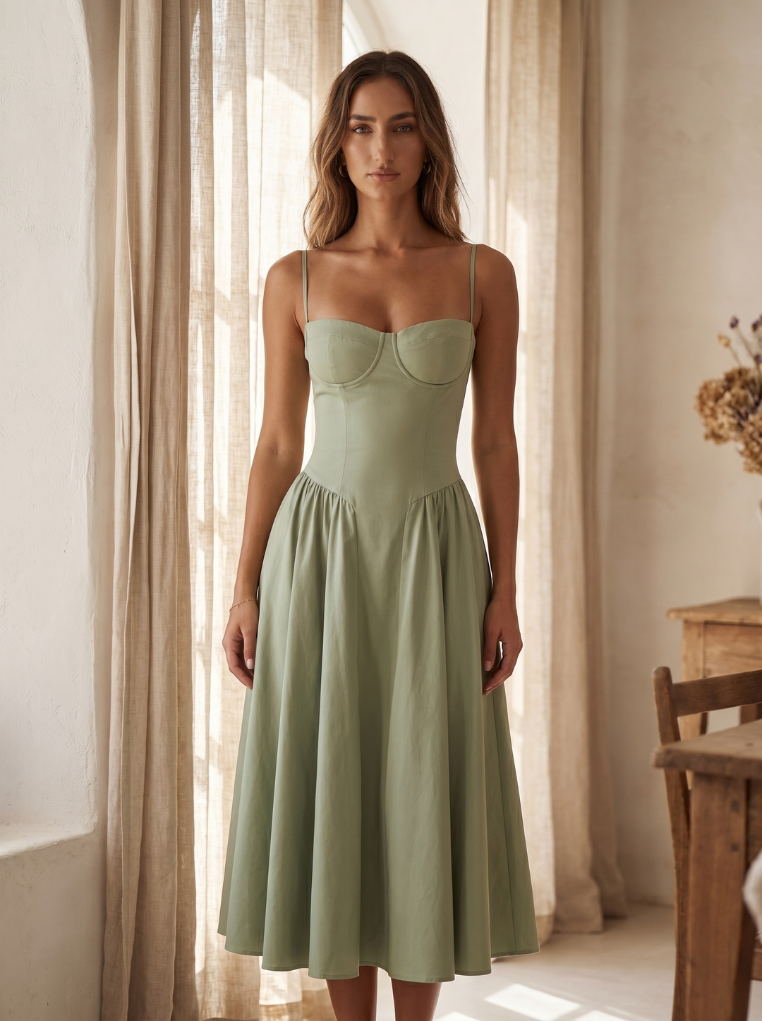 Mathilde Corset Midi-jurk - sfeer 1