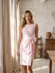 Dames Cocktailjurk Strikceintuur - Éloïse