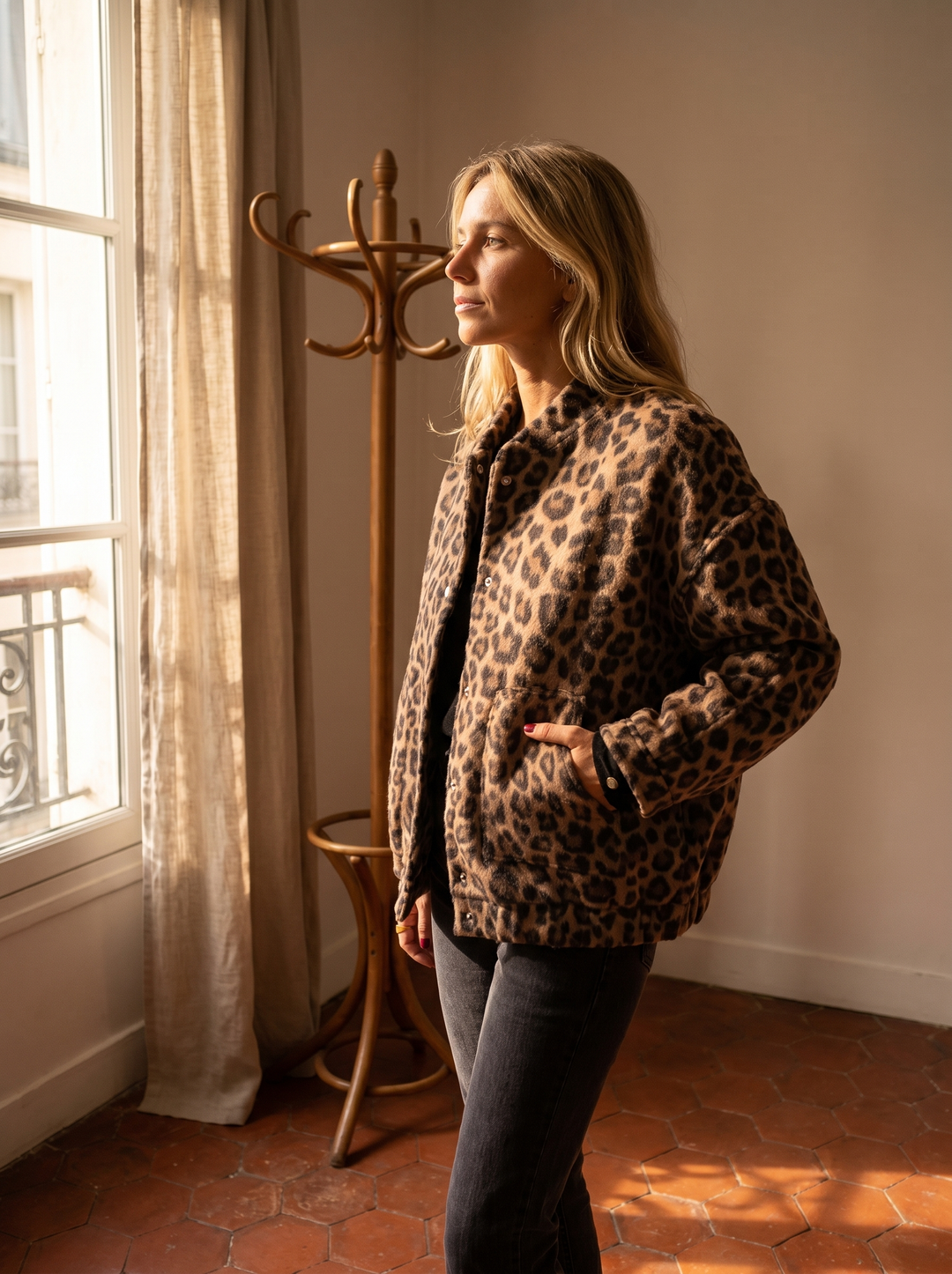 Cleo Luipaard Bomber-jas - sfeer 3
