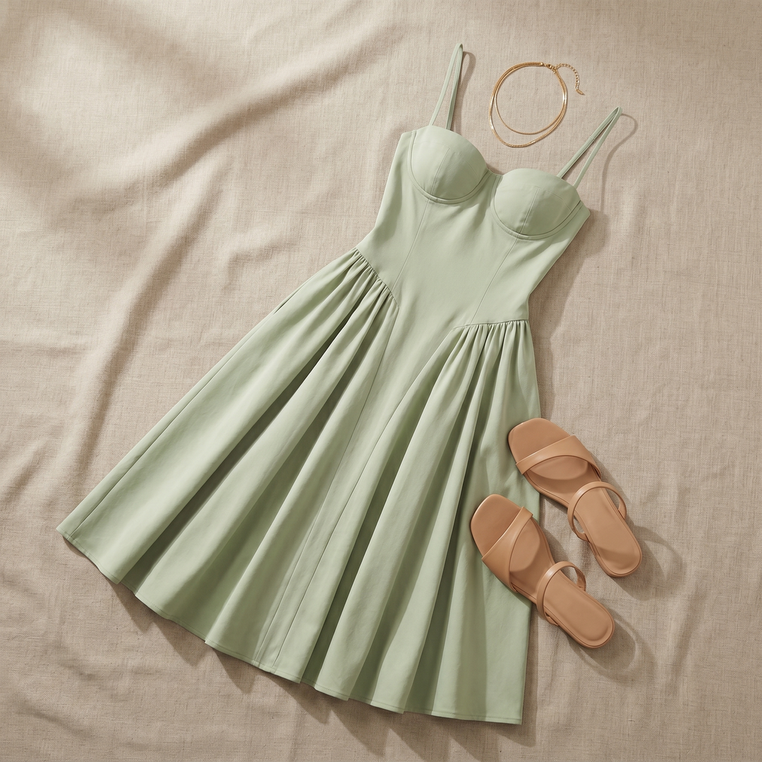 Mathilde Corset Midi-jurk