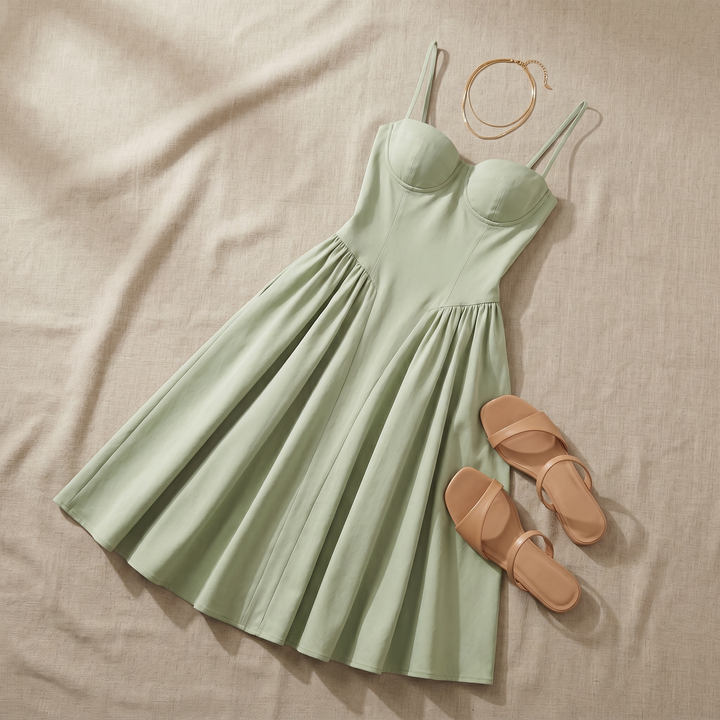 Mathilde Corset Midi-jurk