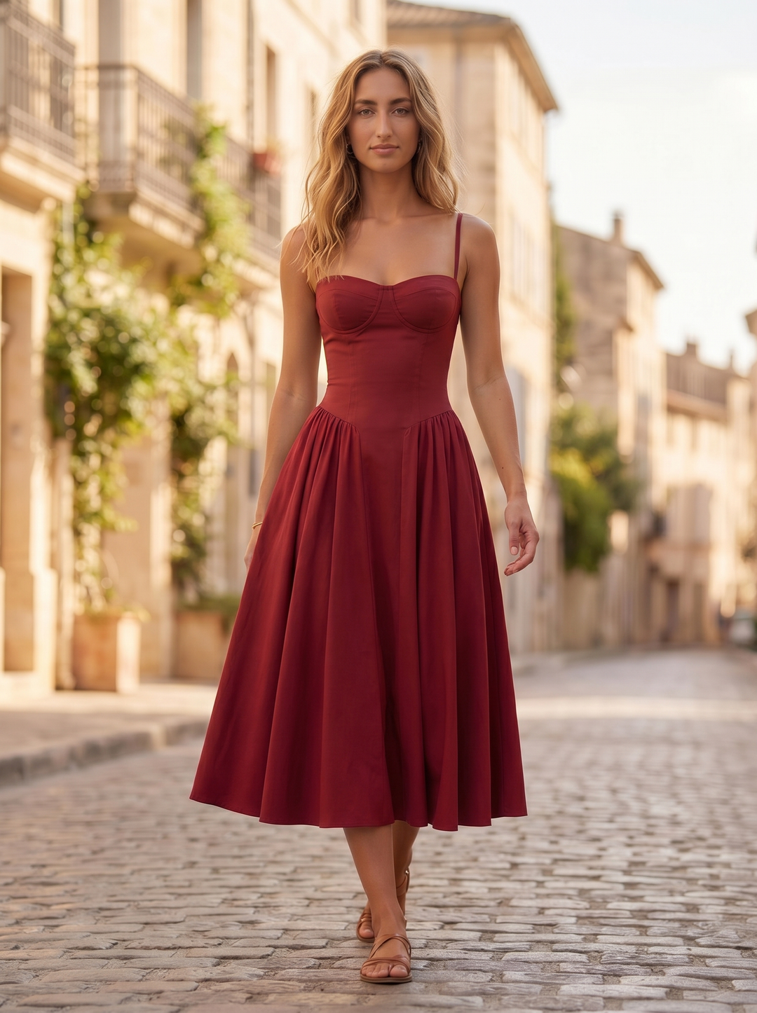 Mathilde Corset Midi-jurk