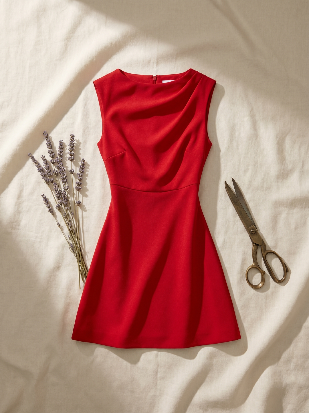 Amelie Gedrapeerde Mini-jurk - detail 1