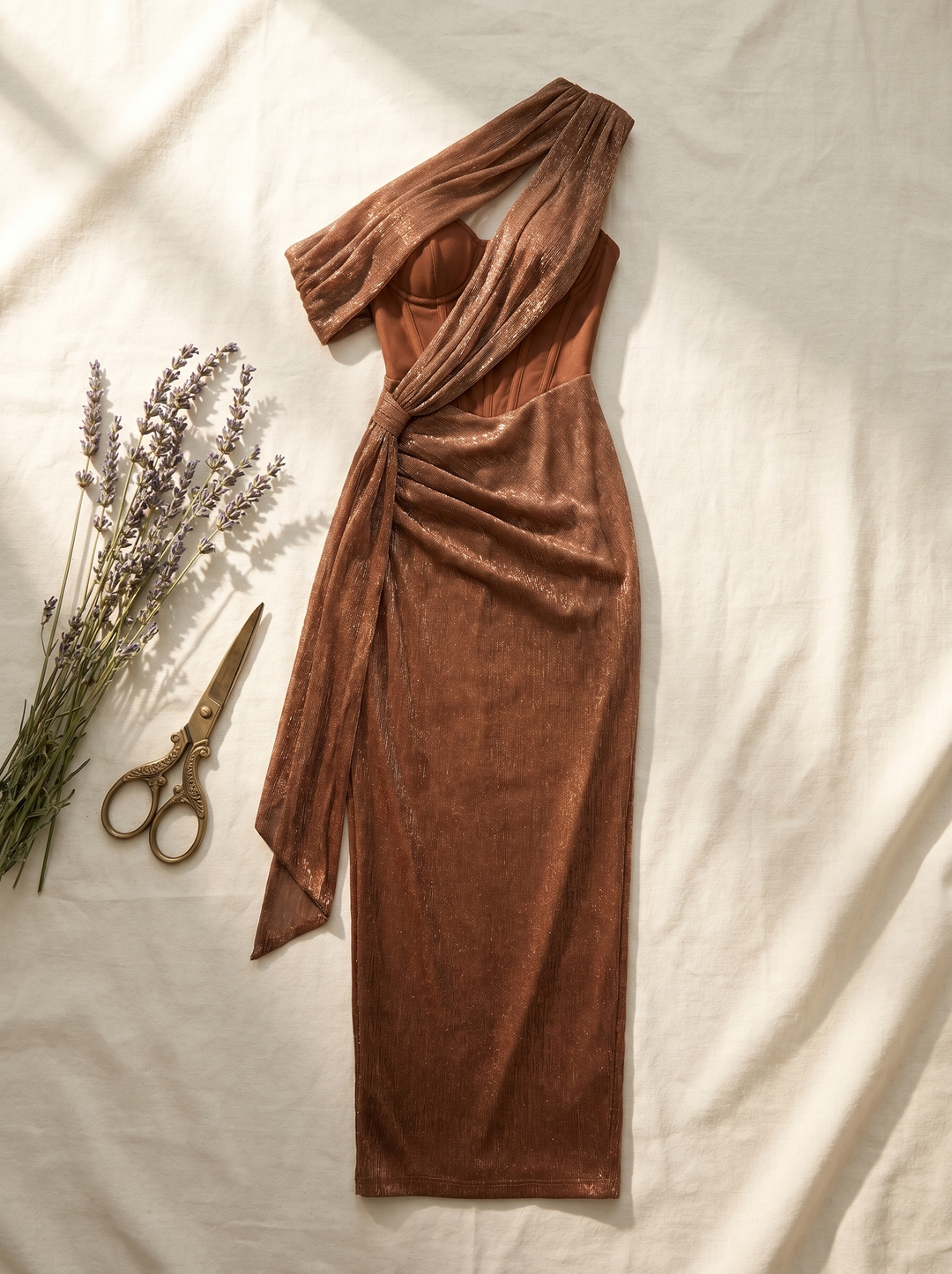 Clemence Luxe Statement-jurk - detail 1