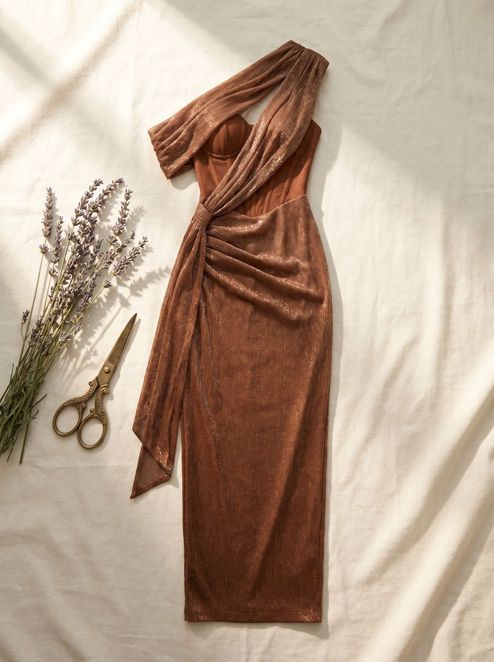 Clemence Luxe Statement-jurk - detail 1