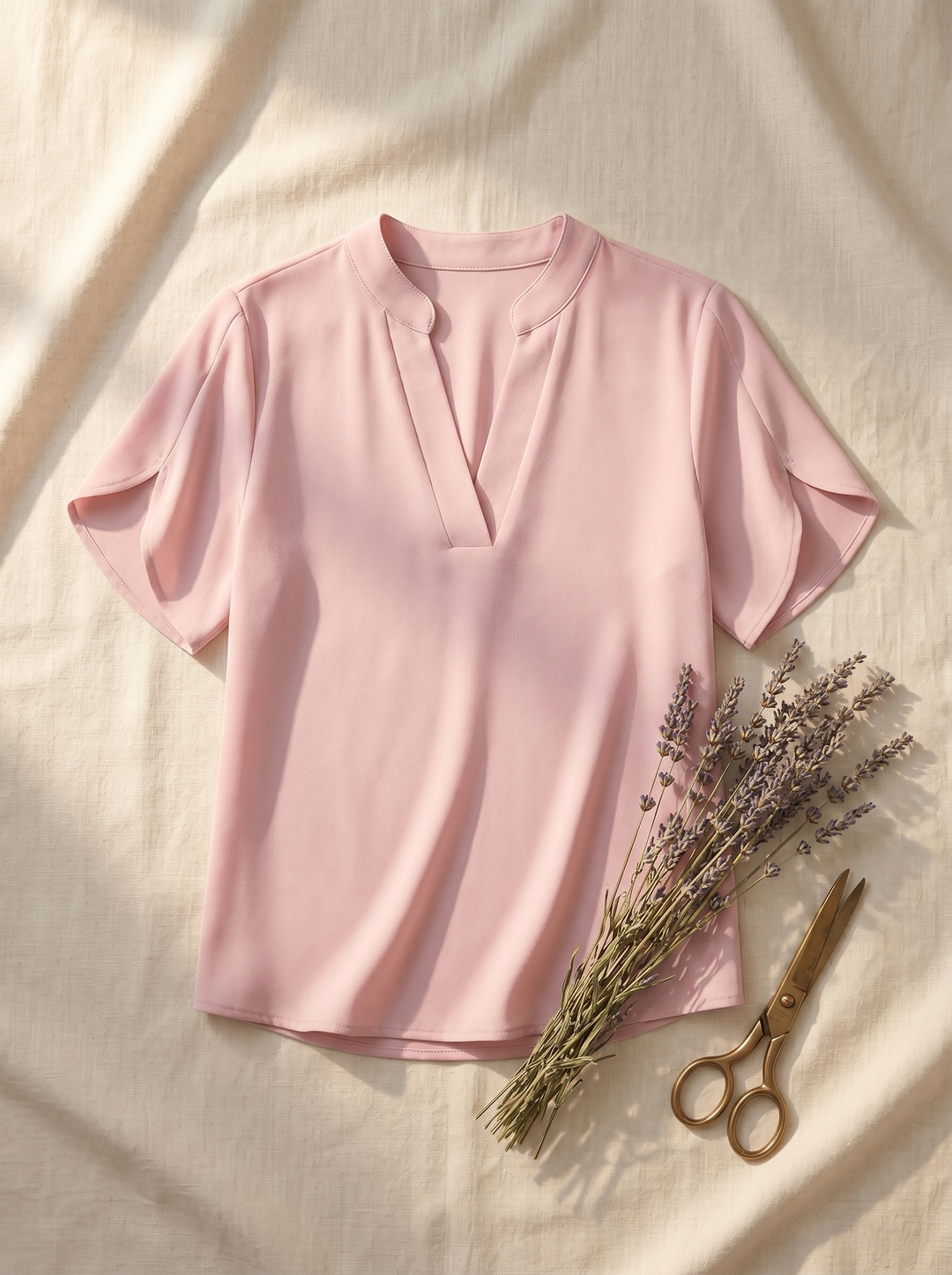 Noemie Chiffon Blouse V-hals - detail 1