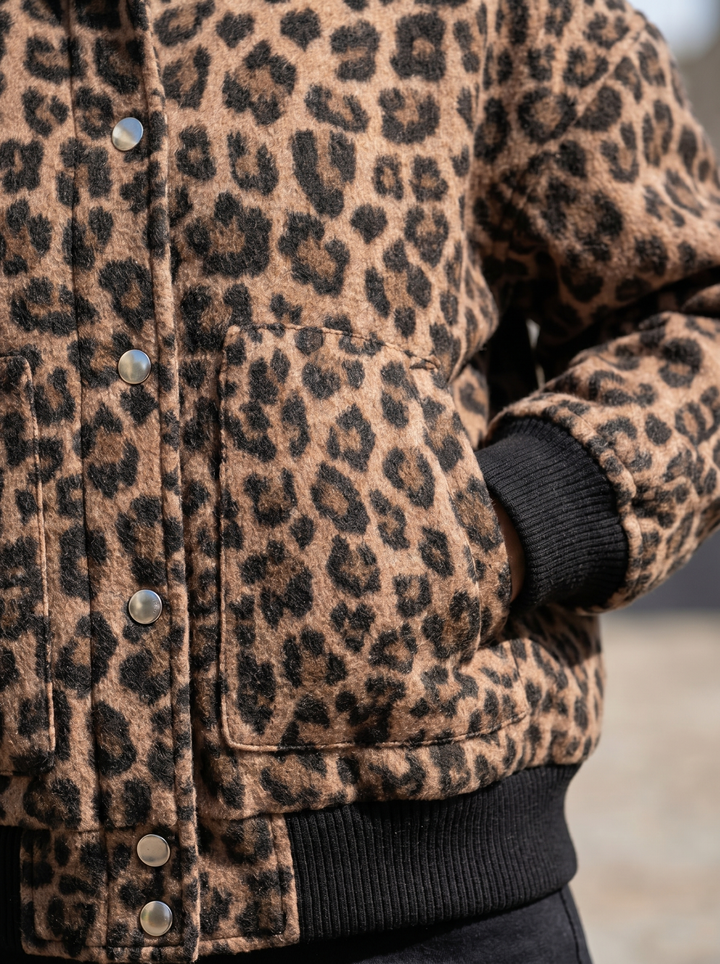 Cleo Luipaard Bomber-jas - detail 2